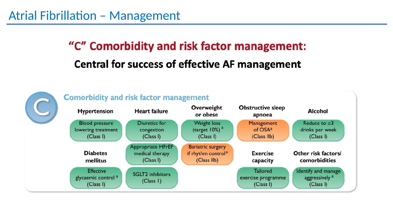 Atrial fibrillation management